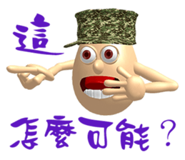 3D Egg Country part2: Funny Greeting sticker #15738019