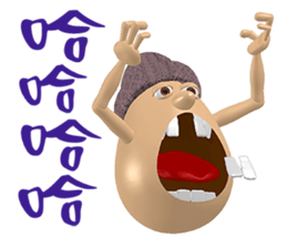 3D Egg Country part2: Funny Greeting sticker #15738022