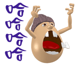 3D Egg Country part2: Funny Greeting sticker #15738022