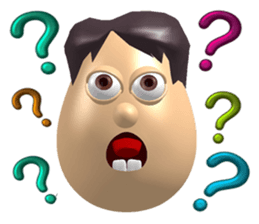 3D Egg Country part2: Funny Greeting sticker #15738030