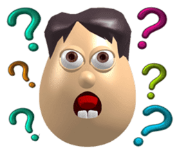 3D Egg Country part2: Funny Greeting sticker #15738030