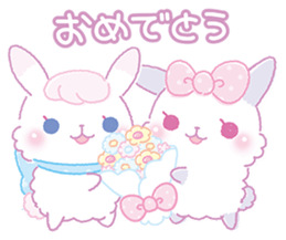 cute!popocolorin of rabbits! sticker #15738256