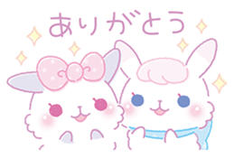 cute!popocolorin of rabbits! sticker #15738283