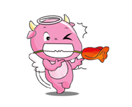 Angel Calf Daily Work Animated sticker #15740372