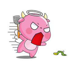 Angel Calf Daily Work Animated sticker #15740376