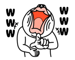 An annoying man It moves. part4 sticker #15741134