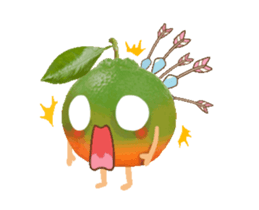 Baozou orange sticker #15742456