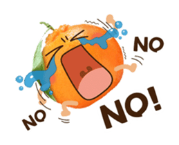 Baozou orange sticker #15742462