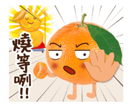 Baozou orange sticker #15742472