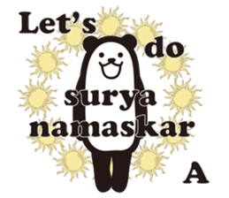 Yoga Poses Book of Mochi Panda 3 sticker #15742871