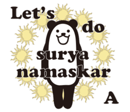 Yoga Poses Book of Mochi Panda 3 sticker #15742871