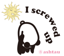 Yoga Poses Book of Mochi Panda 3 sticker #15742879