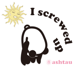 Yoga Poses Book of Mochi Panda 3 sticker #15742879
