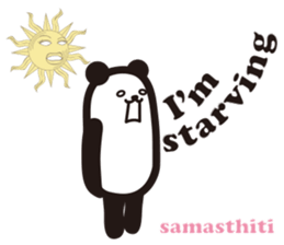 Yoga Poses Book of Mochi Panda 3 sticker #15742881