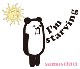 Yoga Poses Book of Mochi Panda 3 sticker #15742881