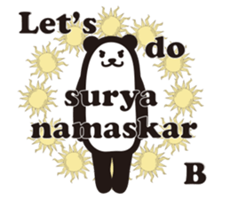 Yoga Poses Book of Mochi Panda 3 sticker #15742882