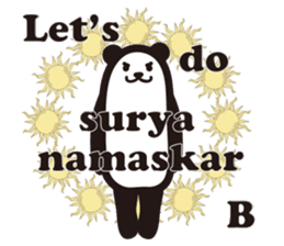 Yoga Poses Book of Mochi Panda 3 sticker #15742882