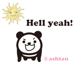 Yoga Poses Book of Mochi Panda 3 sticker #15742890