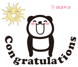 Yoga Poses Book of Mochi Panda 3 sticker #15742891