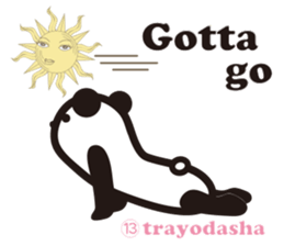 Yoga Poses Book of Mochi Panda 3 sticker #15742895
