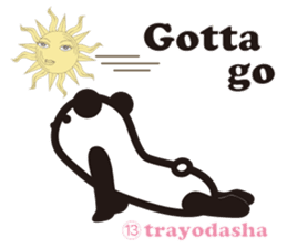 Yoga Poses Book of Mochi Panda 3 sticker #15742895