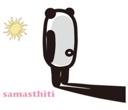 Yoga Poses Book of Mochi Panda 3 sticker #15742900
