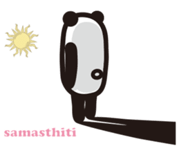 Yoga Poses Book of Mochi Panda 3 sticker #15742900