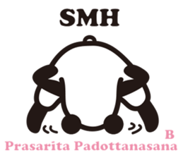 Yoga Poses Book of Mochi Panda 3 sticker #15742902