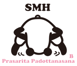 Yoga Poses Book of Mochi Panda 3 sticker #15742902