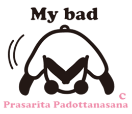 Yoga Poses Book of Mochi Panda 3 sticker #15742903