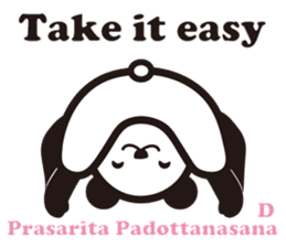 Yoga Poses Book of Mochi Panda 3 sticker #15742904