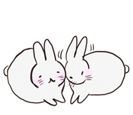 Adorable White Rabbit sticker #15742998