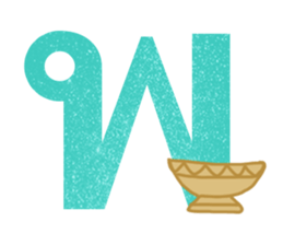 Thai alphabets sticker #15743435