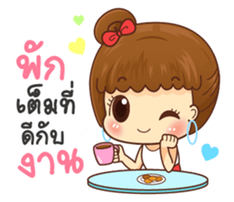 Baan-yen Happy working day sticker #15743534