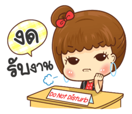 Baan-yen Happy working day sticker #15743563