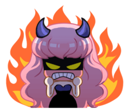 A Pink Hair Lady-Yoyo sticker #15744868