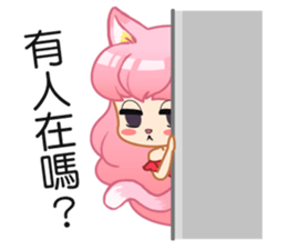 A Pink Hair Lady-Yoyo sticker #15744877