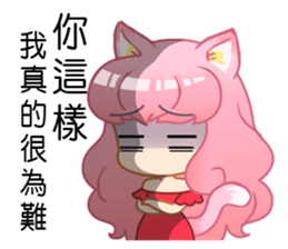 A Pink Hair Lady-Yoyo sticker #15744878