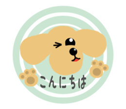 dog sticker (ver toy poodle) sticker #15745524