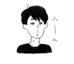 Clumsy men who can not read their mind sticker #15745828