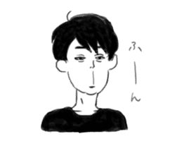 Clumsy men who can not read their mind sticker #15745828