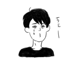 Clumsy men who can not read their mind sticker #15745833