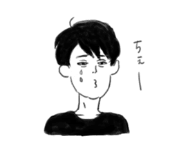 Clumsy men who can not read their mind sticker #15745833