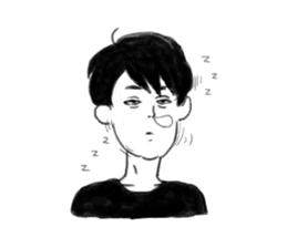 Clumsy men who can not read their mind sticker #15745838