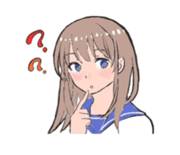 Girls wear middy sticker #15745882