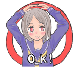 Girls wear middy sticker #15745888