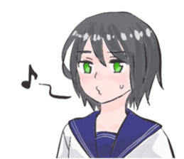 Girls wear middy sticker #15745910