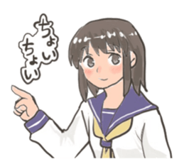 Girls wear middy sticker #15745912