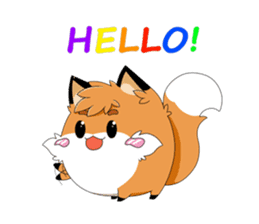 kawaiiNihongo - Fox Stickers sticker #15745922