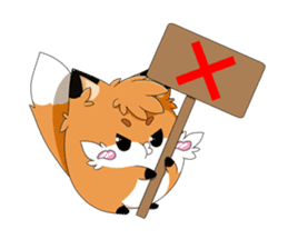 kawaiiNihongo - Fox Stickers sticker #15745927